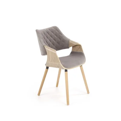 K 396 CHAIR, LIGHT OAK / GRAY